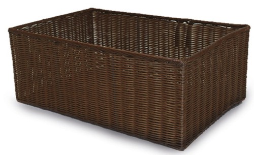 Walnut plastic basket