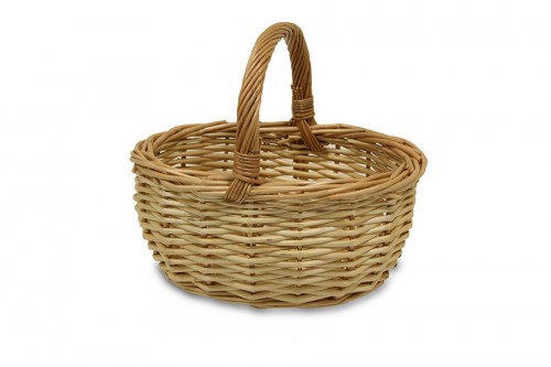 Mini rustic wicker basket