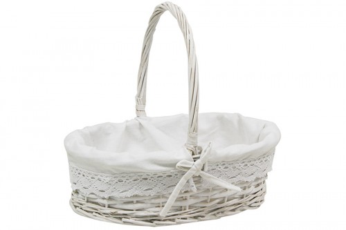White happybath basket