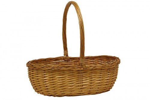 Barley wicker basket