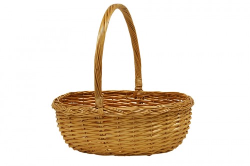 Barley wicker basket