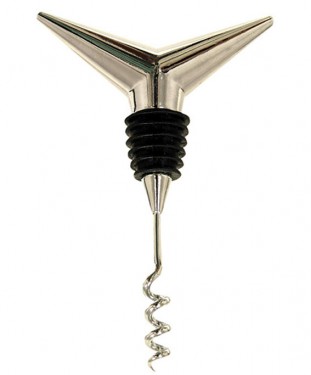 Vee silver corkscrew