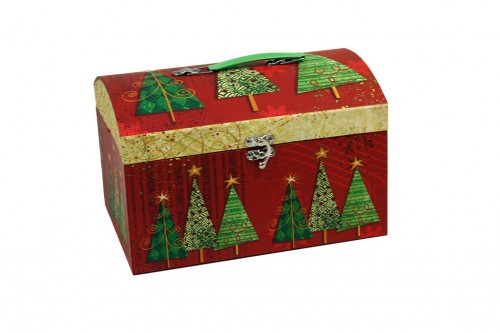 Christmas pines suitcase