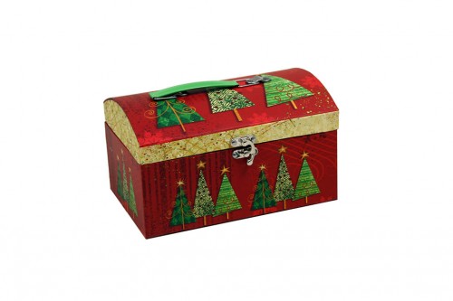 Christmas pines suitcase