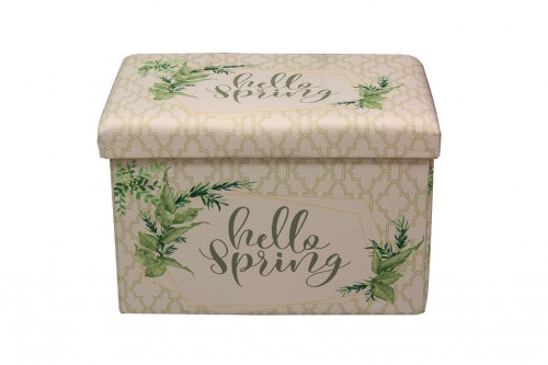 Folding trunk hello spring fabric