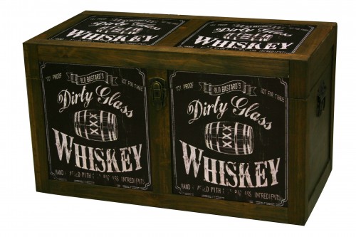Wooden trunks whiskey