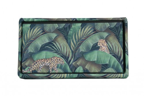 Special leopard fabric folding trunk