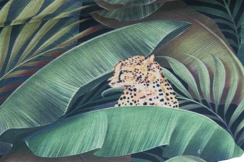 Malle pliante en tissu léopard