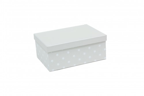 Gray box with white stars
