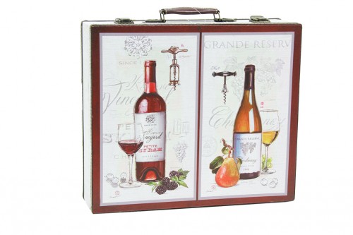 Wine bottles suitcase