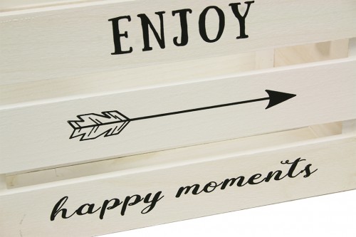 Caja madera enjoy happy moments