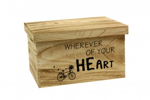 Wooden box wherever of you heart