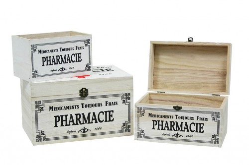 Pharmacie box with lid s/3