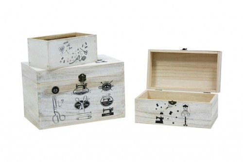 Sewing box with lid