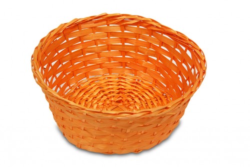 Orange round tray