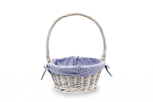 Purple white basket