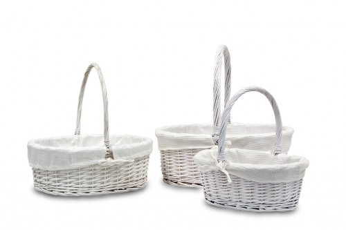 Basket set / 3 white