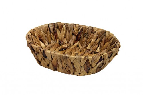 Small rectangular cattail bread basket