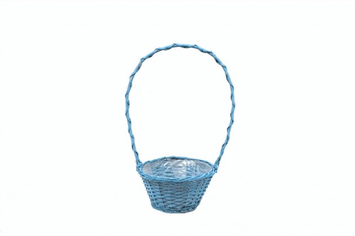 Light blue plastic head basket