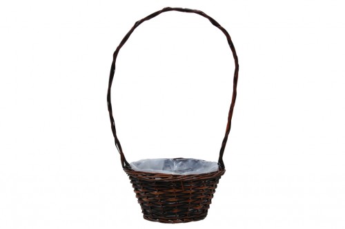 Laminated brown head basket