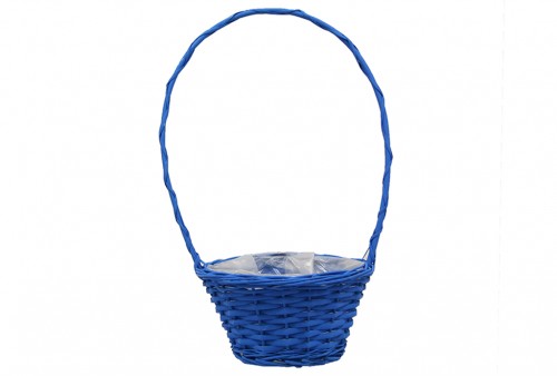 Plasticized blue head basket
