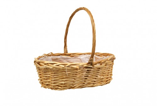 Oval laminated honey basket