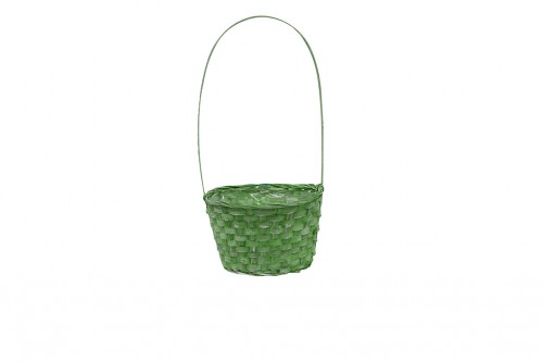 Cheap light green plasticized basket