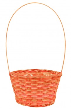 Cheap orange laminated basket