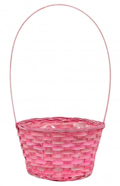 Cheap plastic pink basket
