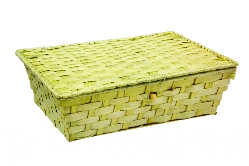 Porte-documents en plast de bambou jaune