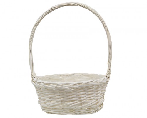 White basket set/3