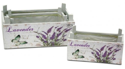 Lavender kiste s/3