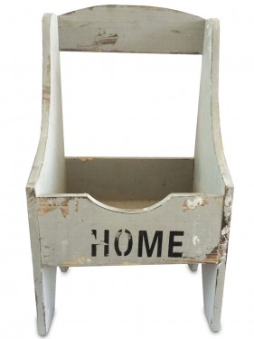 Gray home chair planter