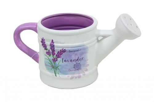 purple lavander watering can