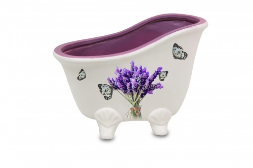 purple lavender bathtub