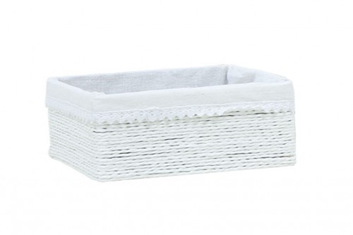 Schublade Schublade weiße Papierstreifen mit weißem Tuch
