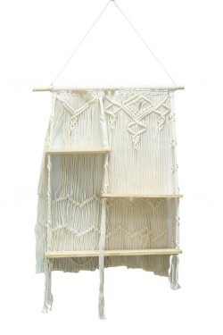 Macrame with 3 shelves