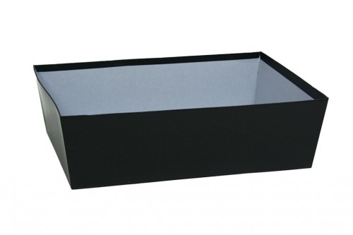 Black cardboard tray