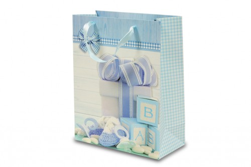 Small blue baby bag