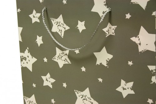 Light gray bag with stars