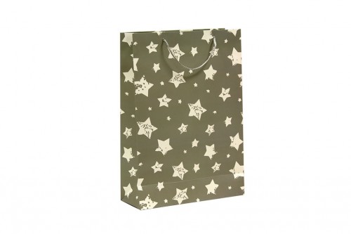 Light gray bag with stars
