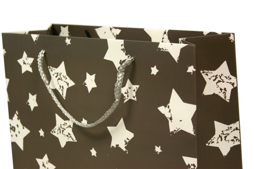 Dark gray bag with stars