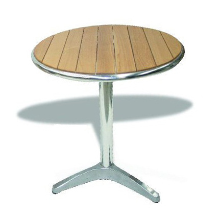 Aluminum table + wood