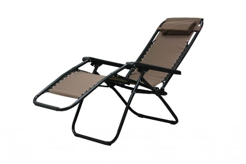 Brown zero gravity chair