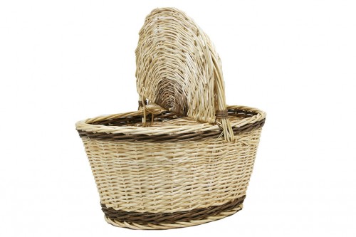 Wicker picnic basket two colors-spain