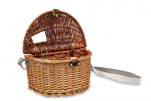 wicker fishing basket