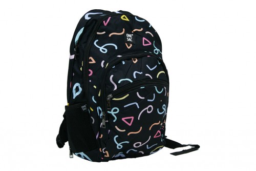 Black doodle backpack