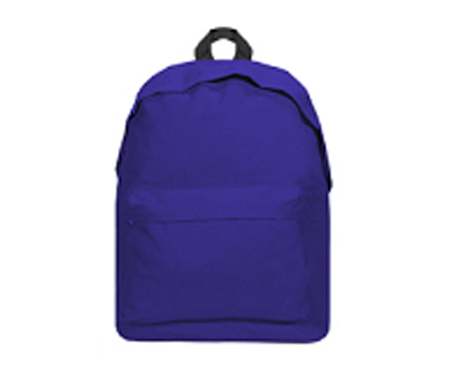 Plain blue backpack