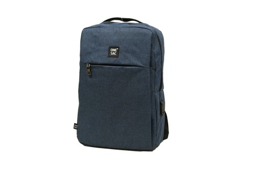 Blue usb laptop backpack
