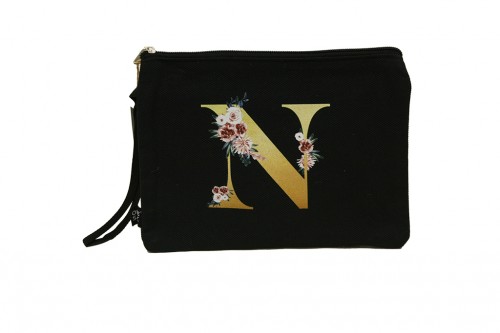 Schwarze Einkaufstasche mit dem Buchstaben „n“ – Hochzeitsgeschenke